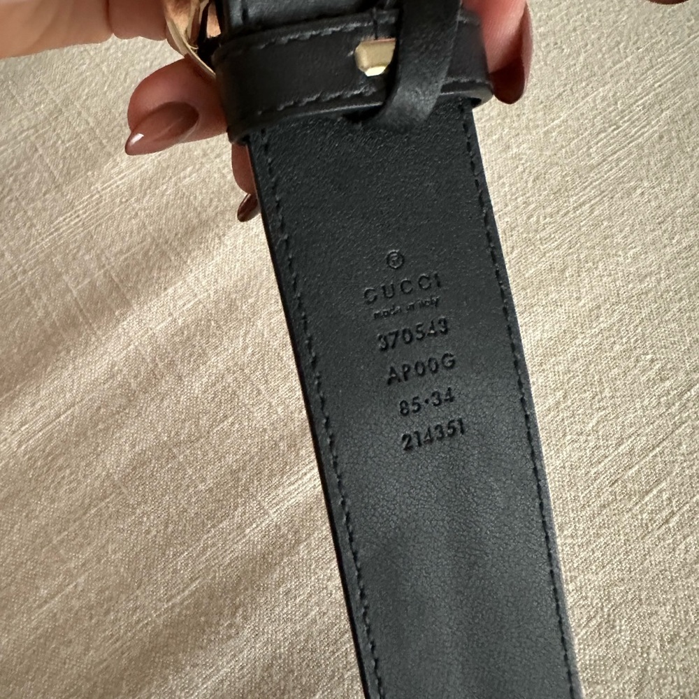 Gucci Belt / Silver Buckle Gem